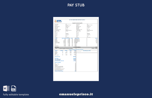 stile verificato vai al modello di busta paga di trasformazione